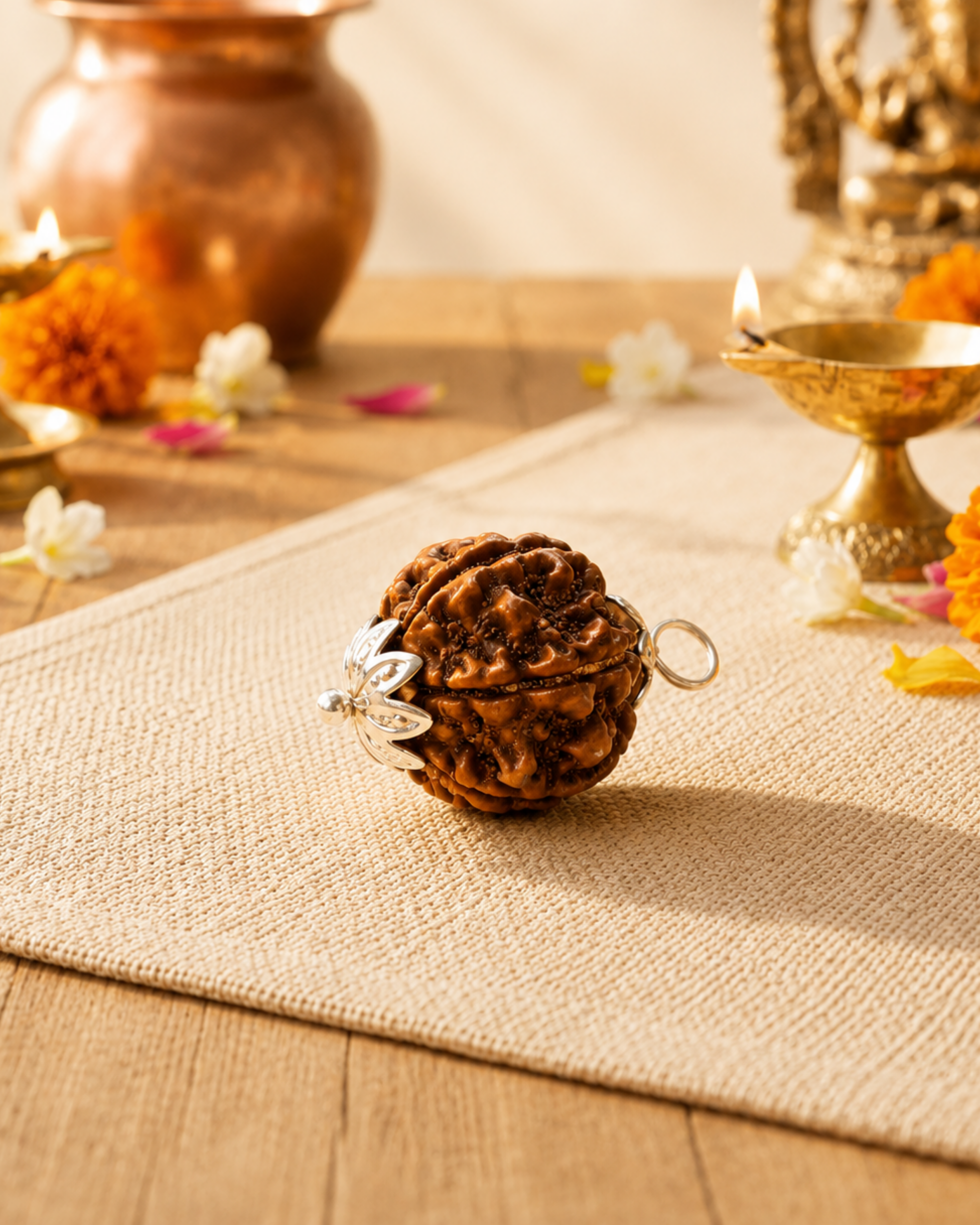 6-Mukhi Nepali Rudraksh (6 मुखी नेपाली रुद्राक्ष)